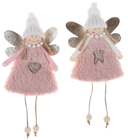 Angel with Beanie - Pink