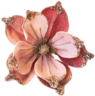 Elegant Ombre Flower Clip - Pink