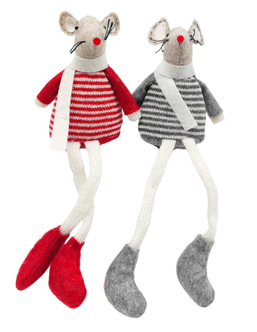 Tomte Mice - Red/Grey