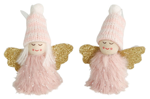 Tomte Angel with Beanie - Pink