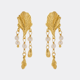 Charlotte Drop Earring - Pearl / Gold
