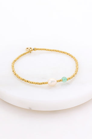 Brooke Bracelet - Sea/Gold