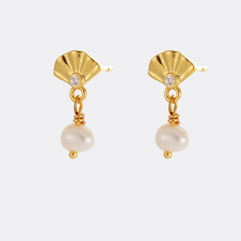 Paloma Pearl Drop - Gold