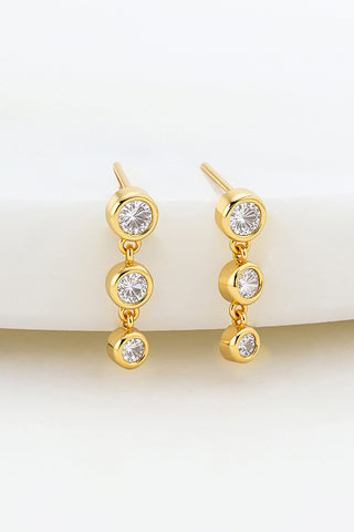 Abby Earring - Gold Crystal