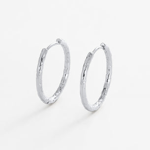 Lily Hoop - Medium Silver