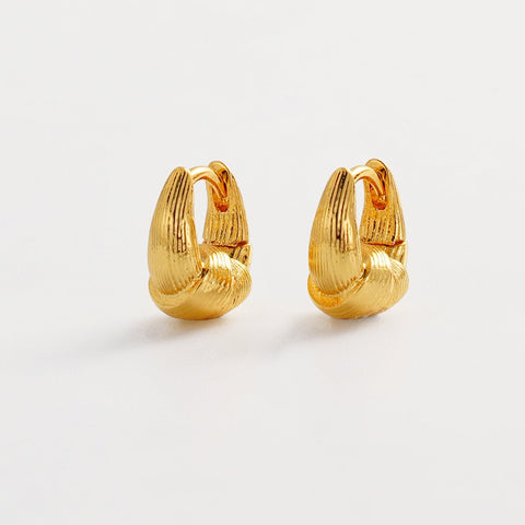 Evie Hoop Earring - Small Gold
