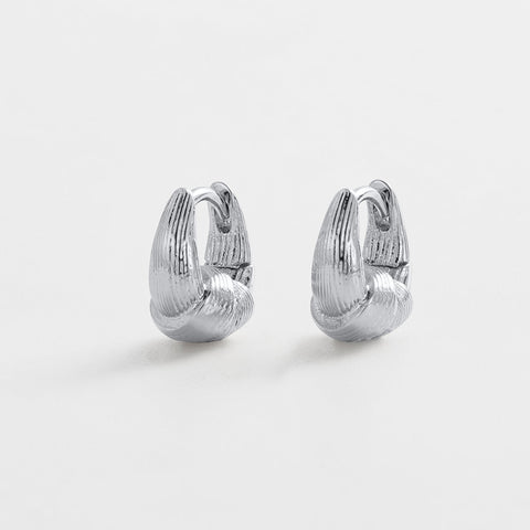 Evie Hoop Earring - Small Silver