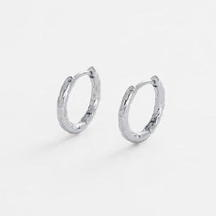 Lily Hoop - Small Silver