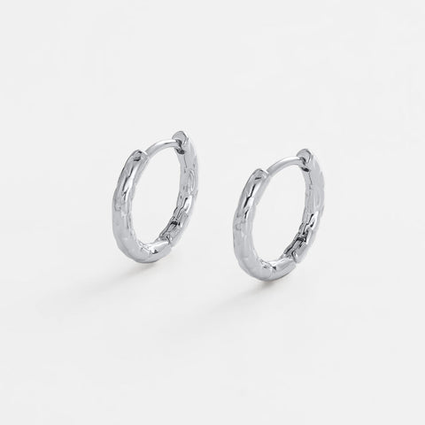 Lily Hoop - Small Silver