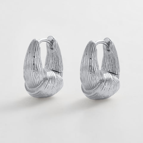 Evie Hoop Earring - Large Silver