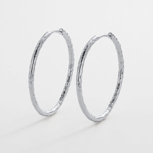 Lily Hoop - Large Silver