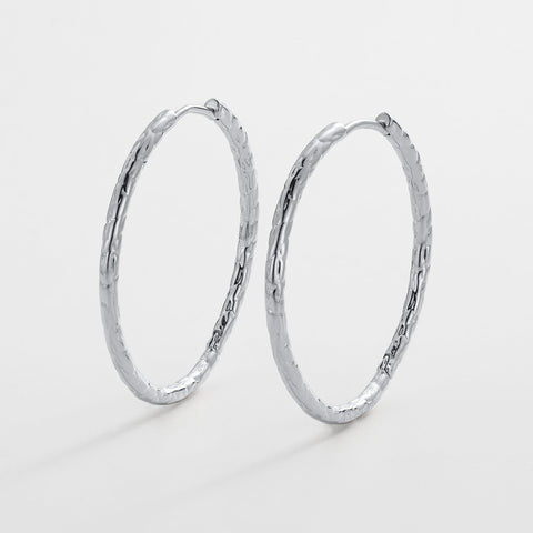 Lily Hoop - Large Silver