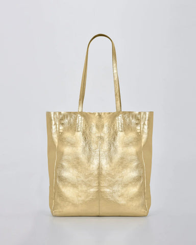 VENUS METALLIC TOTE - GOLD