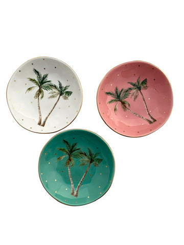 Palm Trinket Bowl - Pink