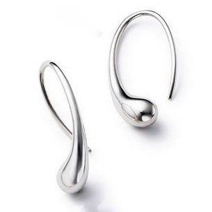 Tiffany Elsa Peretti Sterling Silver Teardrop Earrings