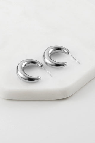 Pia Hoop - Small/Silver