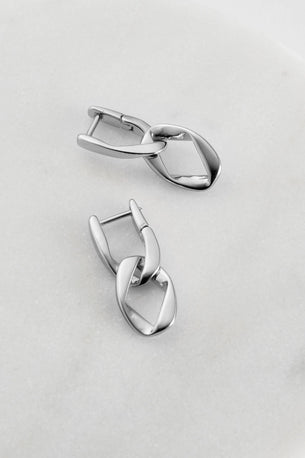 Pia Chain Earring - Silver