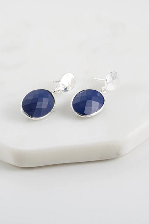 Lou Lou Earring - Navy Lapiz