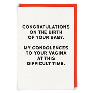Congratulations Condolences Greetings Card