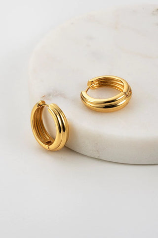 Paris Hoop Earrings - Gold