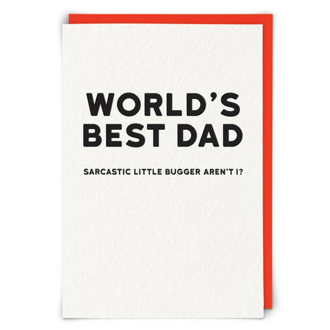 World's Best Dad Greetings Card