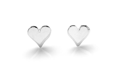 Sterling Silver Studs - Tiny Heart