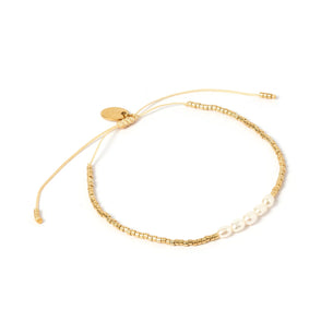 SELINE GOLD AND PEARL BRACELET arms of eve