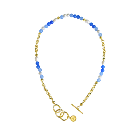 CALISTA NECKLACE | Pearl Blue