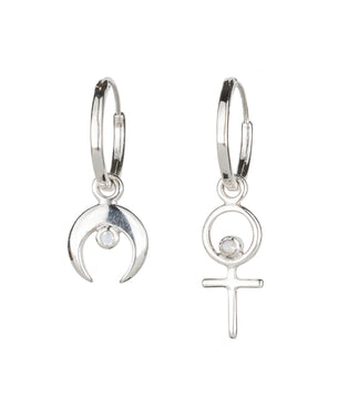 Kyoti sale Celestial Charmed Earrings - Silver