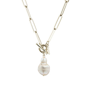 Fernando Pearl Necklace 925 Silver Plated