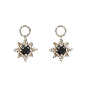 KYOTI PAIR OF NORTH STAR EARRING CHARMS || SILVER SPINEL