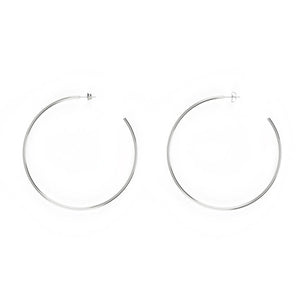 La Paz Statement Hoop - Polished Silver