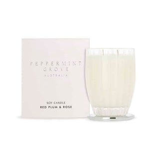 Peppermint Grove CANDLE - Red Plum & Rose