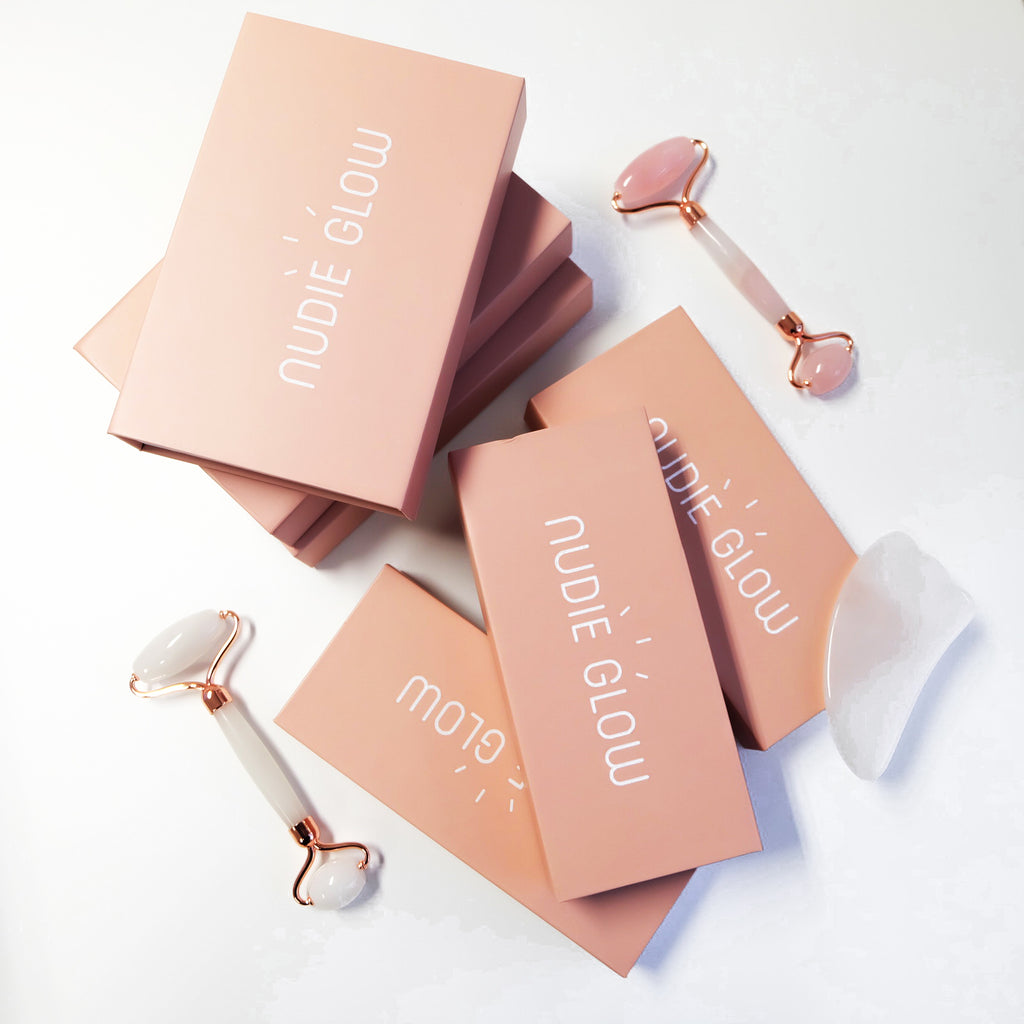 Nudie Glow Beauty Roller - Rose Quartz