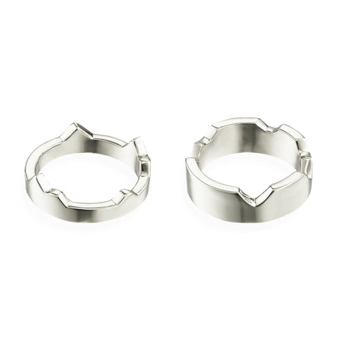 Rotto Ring Set 925 Silver Plated