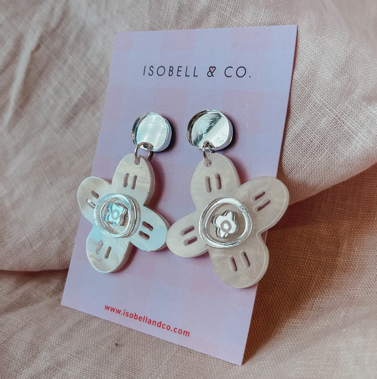Isobell & Co Molly Earrings - Silver
