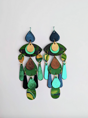Xanadu Designs Goddess of the Grove Statement Earrings
