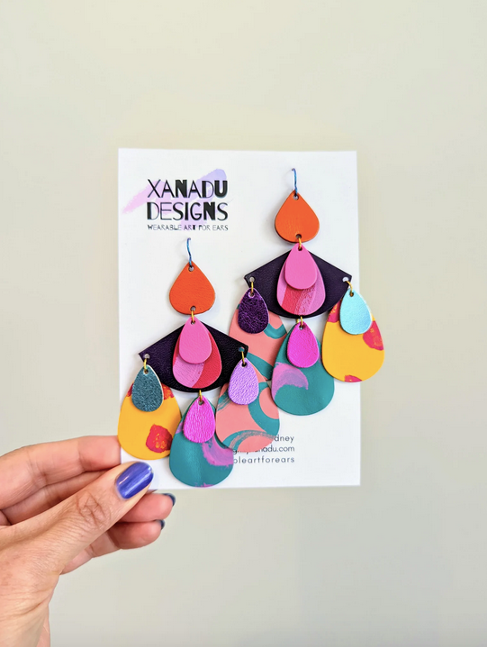 Xanadu Designs Kaleidoscope Statement Earrings