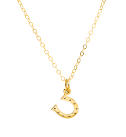 itutu Gold Horseshoe Necklace