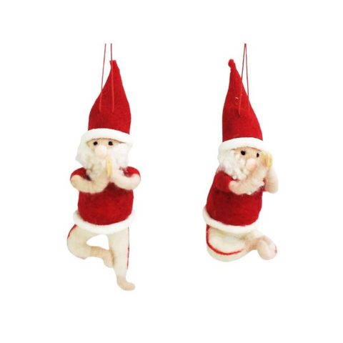 Yoga Santa's Hanging Decoration