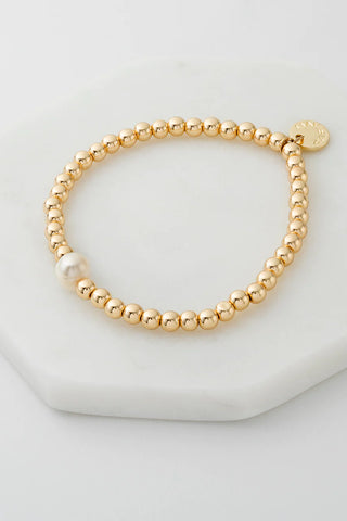 Bead and Pearl Bracelet