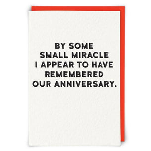 By Some Small Miracle Greetings Card