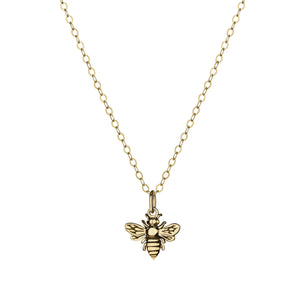 itutu Gold Bee Charm Necklace