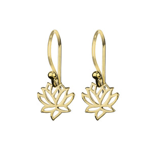 itutu Gold Lotus Earrings