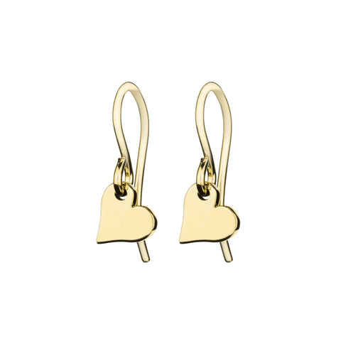 itutu Gold Heart Earrings