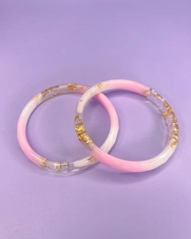 Facetted Bangle - Various colours