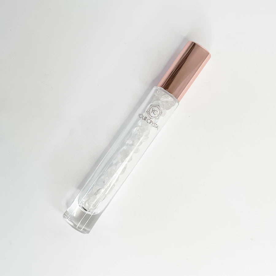 Clear Quartz - Essential Oil Perfume Roller