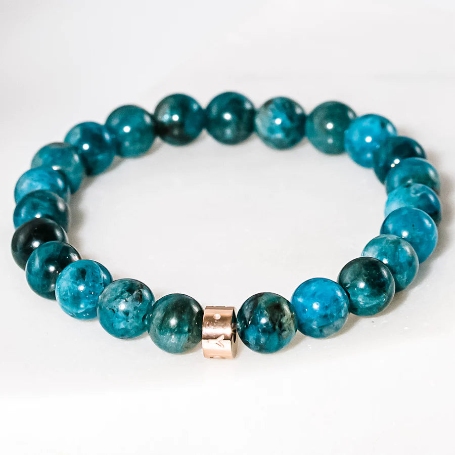 Blue Apatite Crystal Bracelet