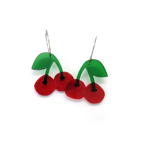 Koraki very cherry hoop earrings