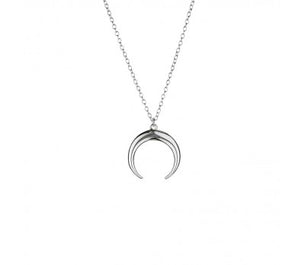 itutu Sterling Silver Moon Necklace